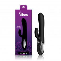 Hypnotic - Black - Thrusting Rabbit w/ Swinging Clitoral Stimulator