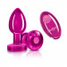 Cheeky Charm - Vibrating Metal Butt Plug - Pink - Medium - Tester - Minimum Purchase Required